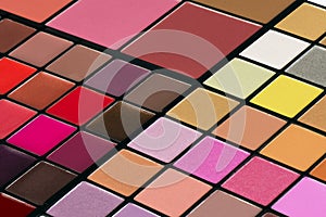Colorful make up palette