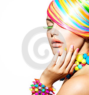 Colorful Makeup, Hair and Accessories