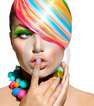 Colorful Makeup, Hair and Accessories