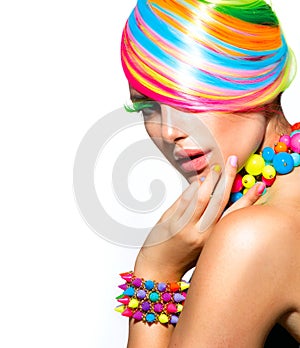 Colorful Makeup, Hair and Accessories