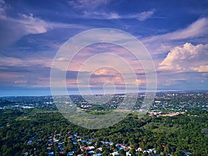 Colorful Managua cityscape
