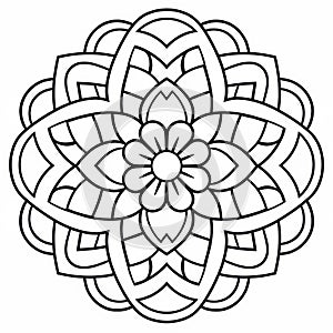 Colorful Mandala Coloring Pages For Kids In Bamileke Art Style