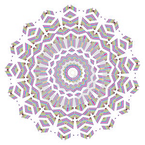Colorful Mandala Vector Artwork Fabric Fashion Print Object Illustration.Abstract Vintage Ornament Circle Floral Digital Design