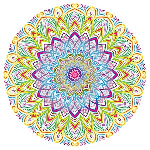 Colorful Mandala Vintage decorative elements, vector illustration