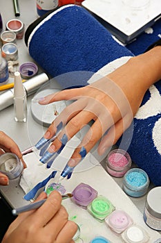 Colorful manicure