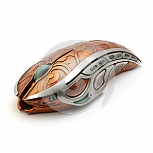Colorful Maori Art Inspired Computer Mouse With Organic Sculpting