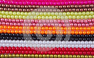 Colorful marble beads background