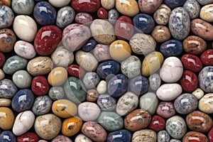 Colorful marble pebbles background. Generative AI