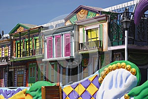 Colorful Mardi Gras Float Details