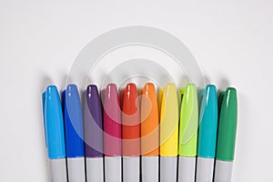 Colorful markers. photo