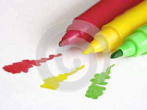 Colorful markers