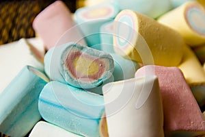 Colorful marshmallow candies