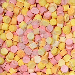 Colorful marshmallows candy for background uses