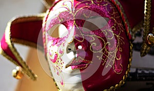 The colorful masks of the carnival