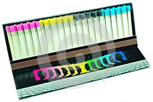 Colorful matchbook photo