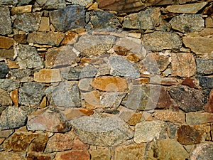 Colorful medieval stone wall texture