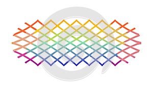 Colorful Mesh Network Pattern Texture, vector design Generative AI