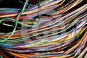Colorful messy wires
