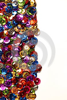 Colorful metalic buttons isolated