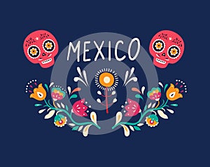 Colorful Mexican design.