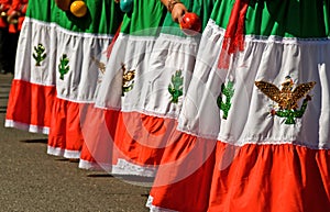Colorful Mexican dresses photo