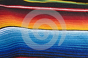 Colorful mexican poncho photo