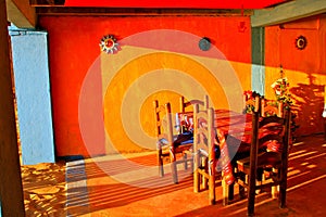 Colorful mexican restaurant