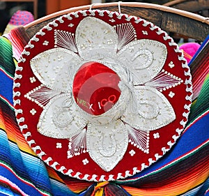 Colorful Mexican sombrero souvenirs