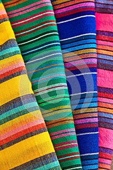 Colorful mexican textile photo