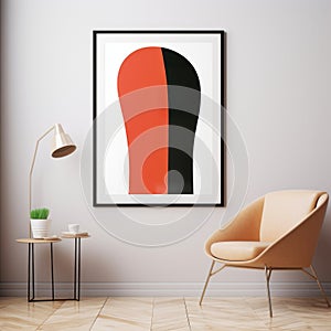 Colorful Minimalism: A Vibrant Poster Inspired By Amedeo Modigliani And Eiko Ojala