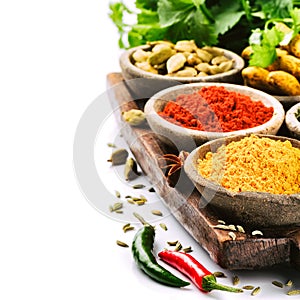 Colorful mix of spices