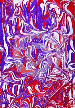 Colorful mixed paints