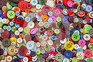 Colorful mixed sewing buttons