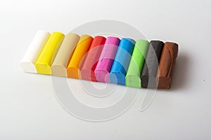 Color modeling clay for children photo