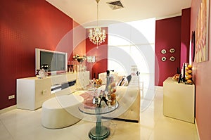 Colorful, modern living room 03