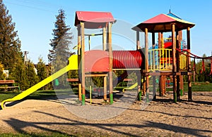 Colorful and modern playground