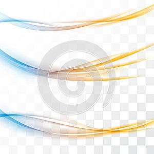 Colorful modern transparent swoosh speed lines photo
