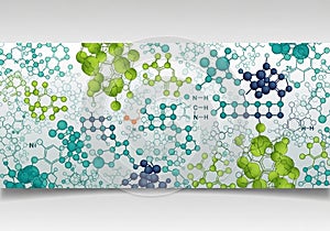 Colorful molecular structures are depicted in this AI-generated image, showcasing interconnected