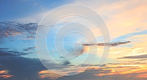 Colorful morning sky