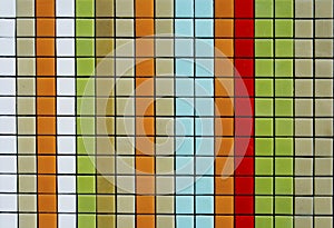 Colorful mosaic tiles