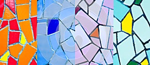 Colorful mosaic tiles