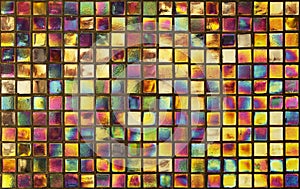Colorful mosaic wall for background