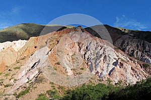 Colorful mountain in Quebrada de Humahuaca