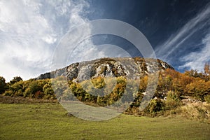 Colorful mountain scenes