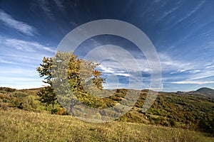 Colorful mountain scenes