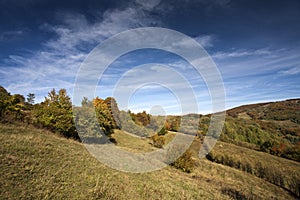 Colorful mountain scenes