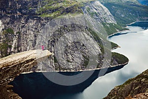 Colorful mountain scenes in Norway. Beautiful landscape of Norway, Scandinavia. Norway mountain landscape