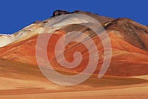 Colorful mountains in Bolivian Andes