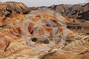 Colorful mountains in danxia