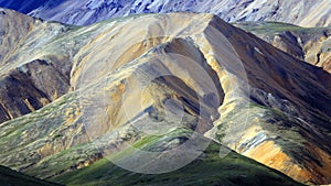 Colorful mountains in Denali National Park